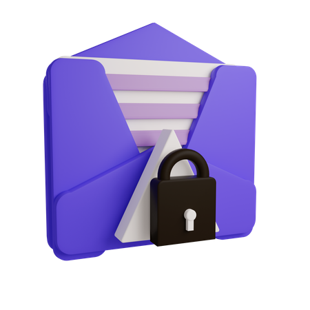 Confidentialité des e-mails  3D Icon