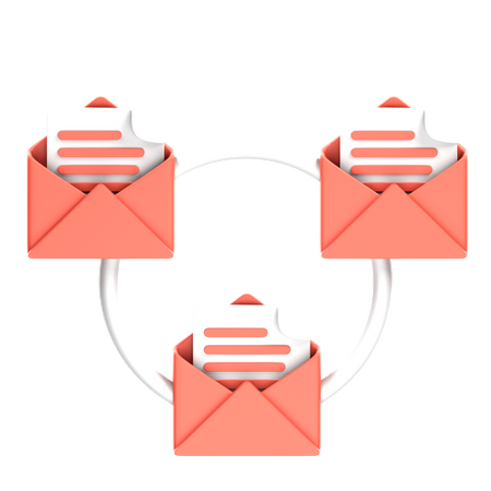 Email Connection  3D Icon