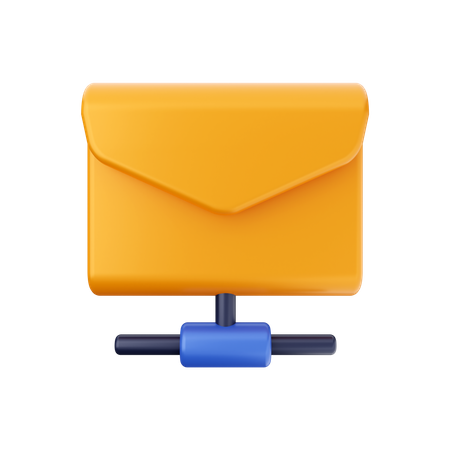 Email Connection  3D Illustration