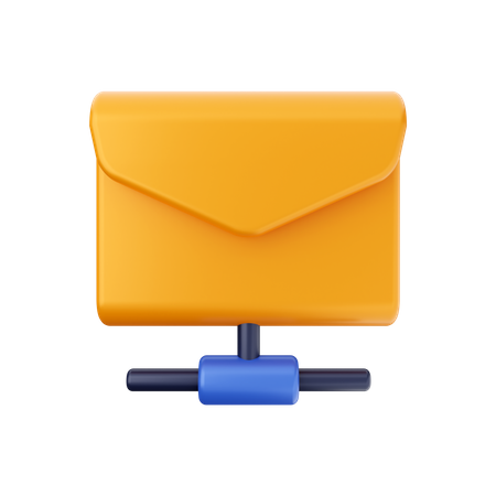 Email Connection 3D Illustration