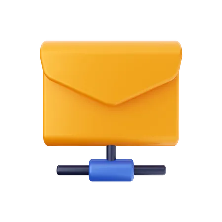 Email Connection  3D Illustration
