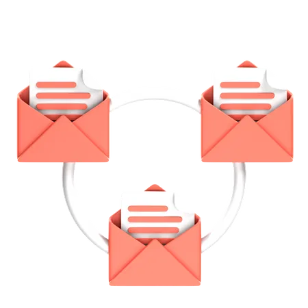 Email Connection  3D Icon