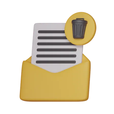 Corbeille de courrier électronique  3D Icon