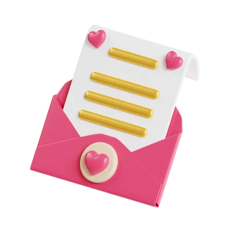 E-mail de mariage  3D Icon