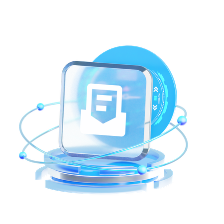 Email Document  3D Icon