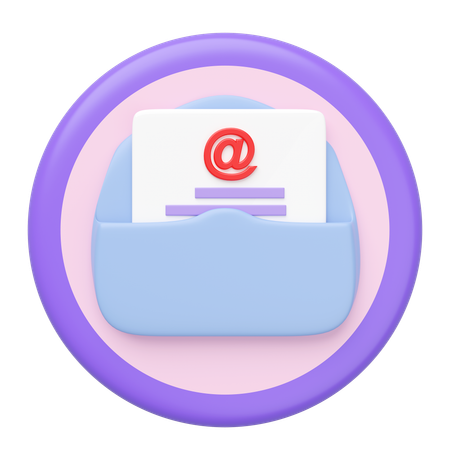 Email Document  3D Icon