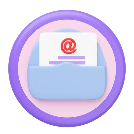 Email Document  3D Icon
