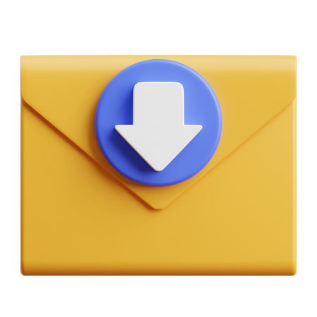 Email Download  3D Icon