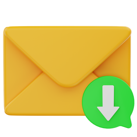Email download  3D Icon