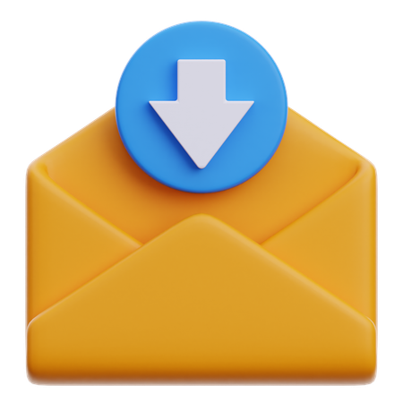 Email Download  3D Icon