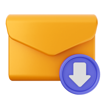 Email Download  3D Icon