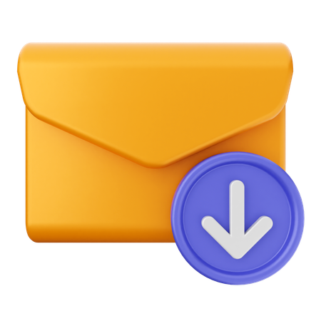 Email Download  3D Icon