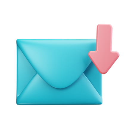 Email download  3D Icon