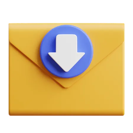 Email Download  3D Icon