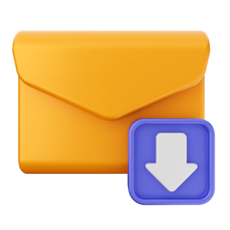 Email Download  3D Icon