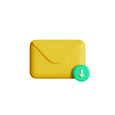 Email Download  3D Icon
