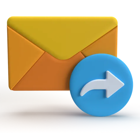 Encaminhamento de e-mail  3D Icon