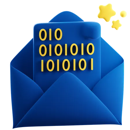 Email Encryption  3D Icon