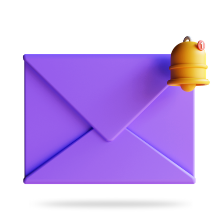 E-mail entrant  3D Illustration