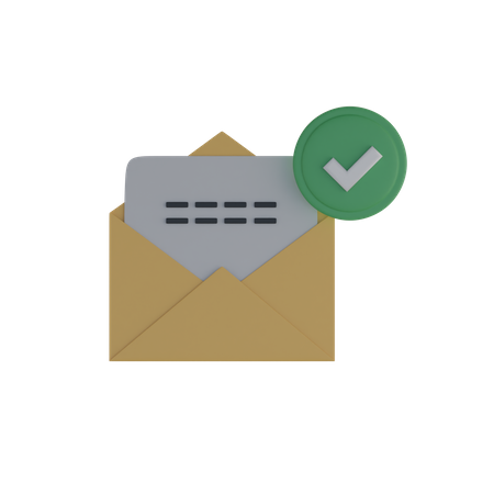 Email envelope 3D Icon
