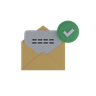 email envelope 3d illustration