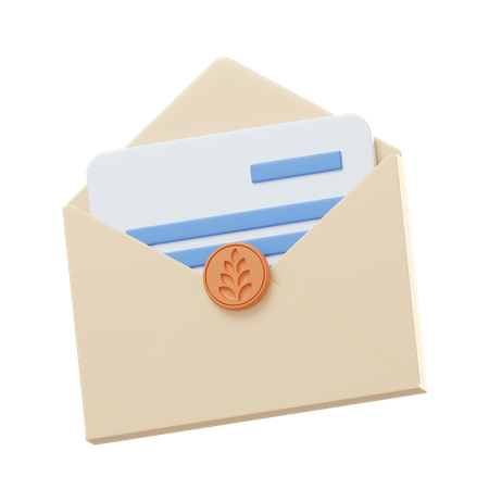 Email envoyé  3D Icon