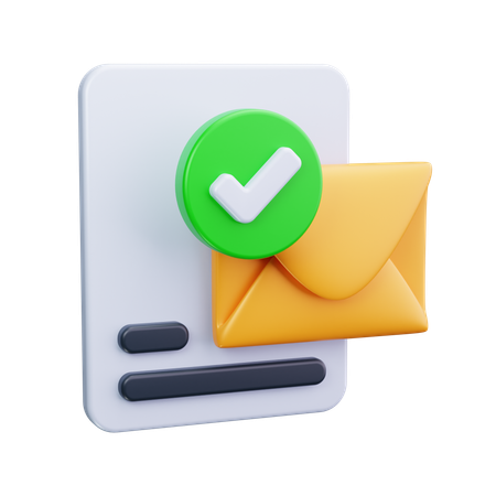 Email envoyé  3D Icon