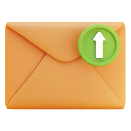 Courrier électronique envoyé  3D Icon