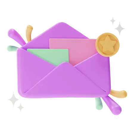 E-mail favorito  3D Icon