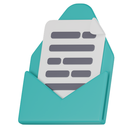Email File  3D Icon