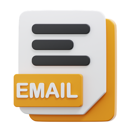 EMAIL FILE  3D Icon