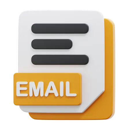 EMAIL FILE  3D Icon