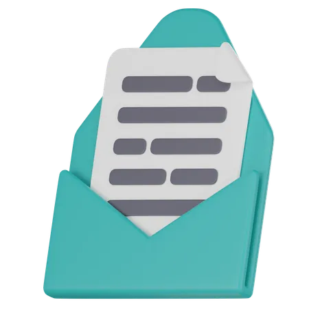 Email File  3D Icon