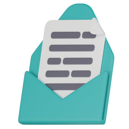 Email File  3D Icon