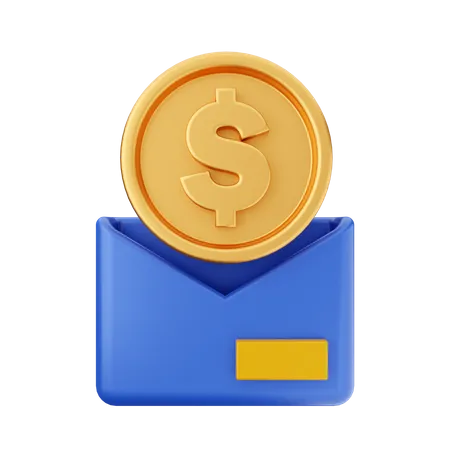 Correio financeiro  3D Icon