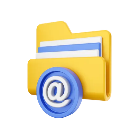 Email Folder  3D Illustration
