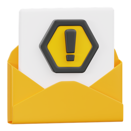 Email frauduleux  3D Icon