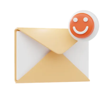 Email Good Review  3D Icon