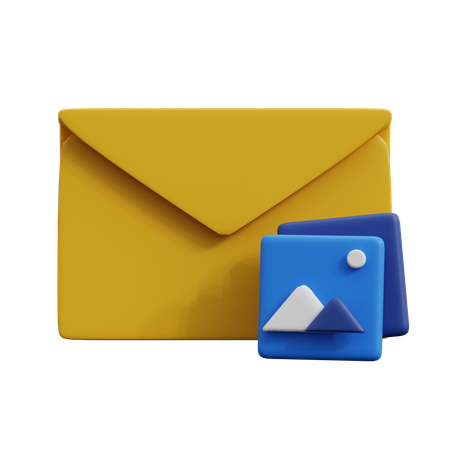 Email Image  3D Icon