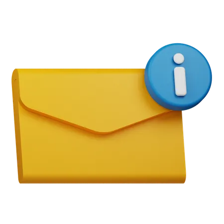 Informações de e-mail  3D Icon