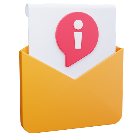 Email Info  3D Icon