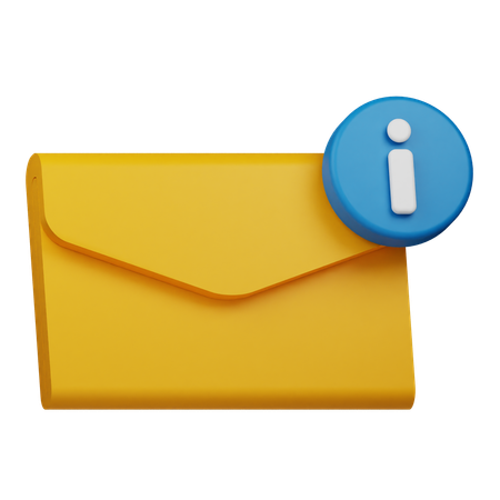 Email Info  3D Icon
