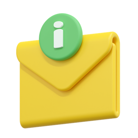 Informações de e-mail  3D Icon