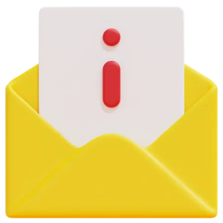 E-mail informativo  3D Icon