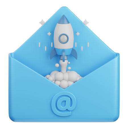 Email launch  3D Icon