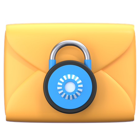 Email Lock  3D Icon