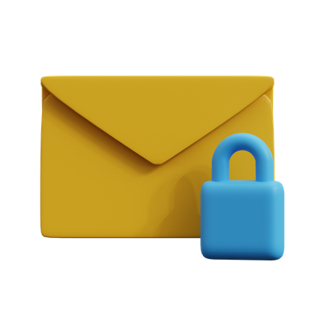 Verrouillage des e-mails  3D Icon