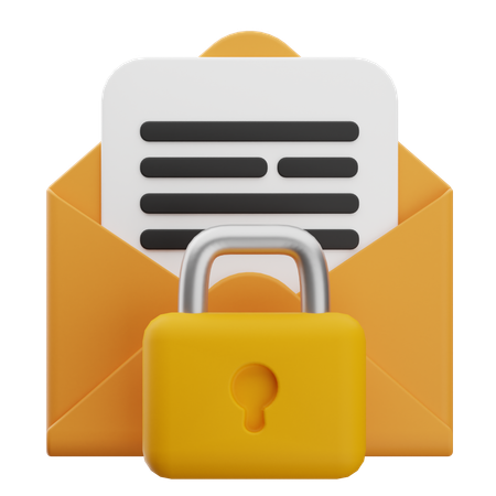 Email Locked  3D Icon