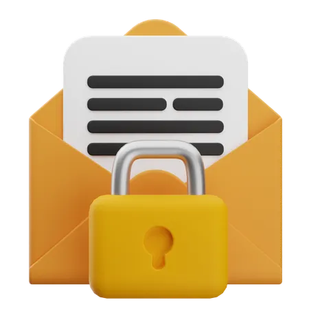 Email Locked  3D Icon