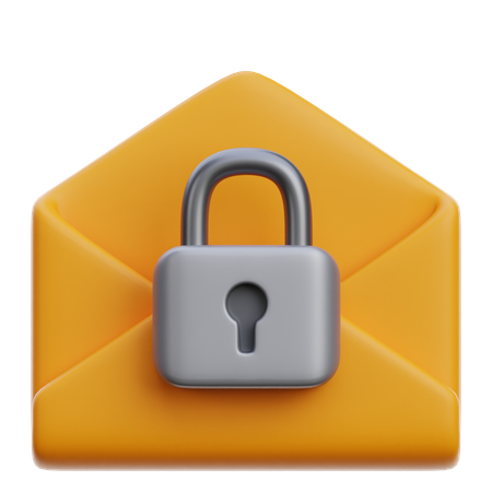 Email Locked  3D Icon